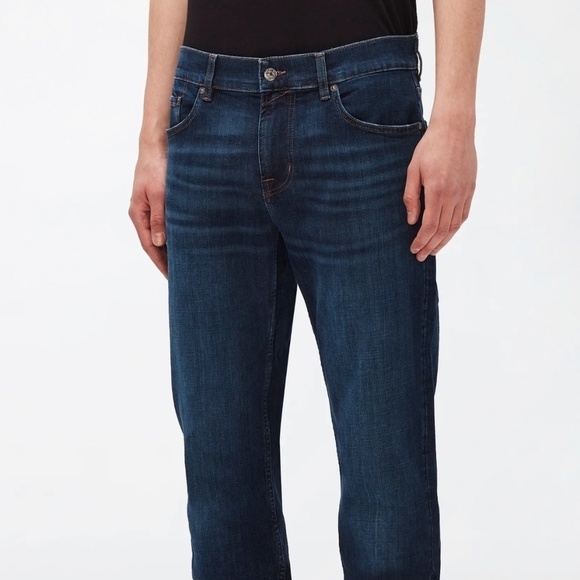 REVOLVE x 7 for all Mankind Men’s Denim jeans Standard Medium/Dark wash 34 - Picture 2 of 16